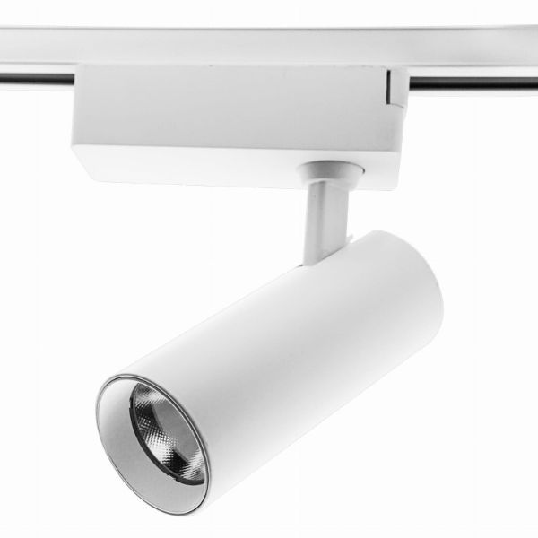 Biały sufitowy reflektor LED Rocca 3000K do systemu szynowego