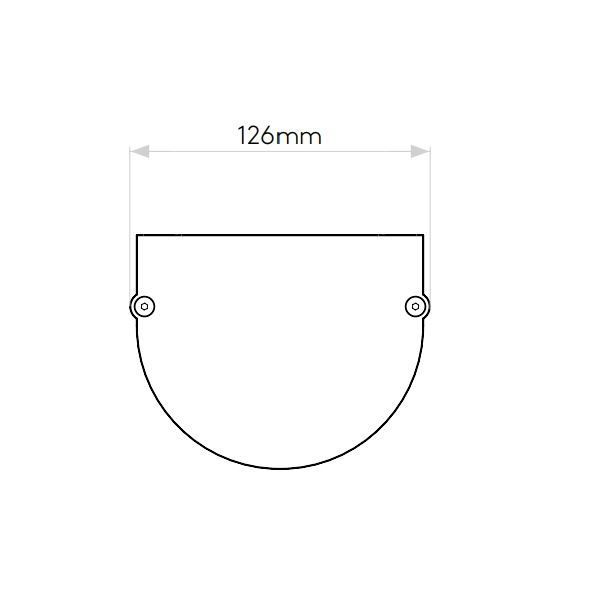 Brązowy kinkiet Avignon Round 375 ze szkła