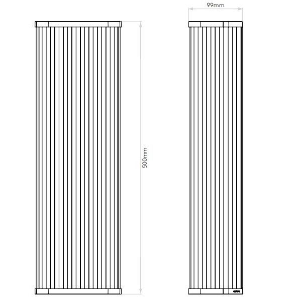 Brązowy kinkiet Avignon Square 500 ze szklanym kloszem