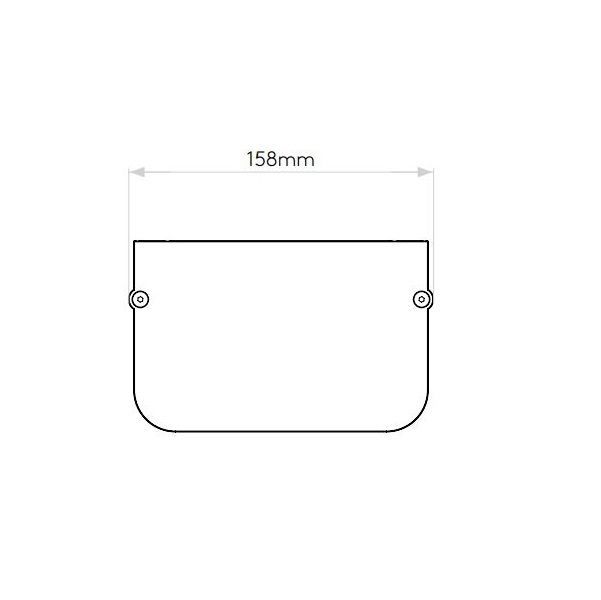 Brązowy kinkiet Avignon Square 500 ze szklanym kloszem