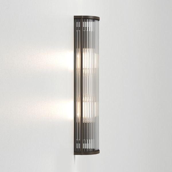 Brązowy szklany kinkiet Avignon Round 525