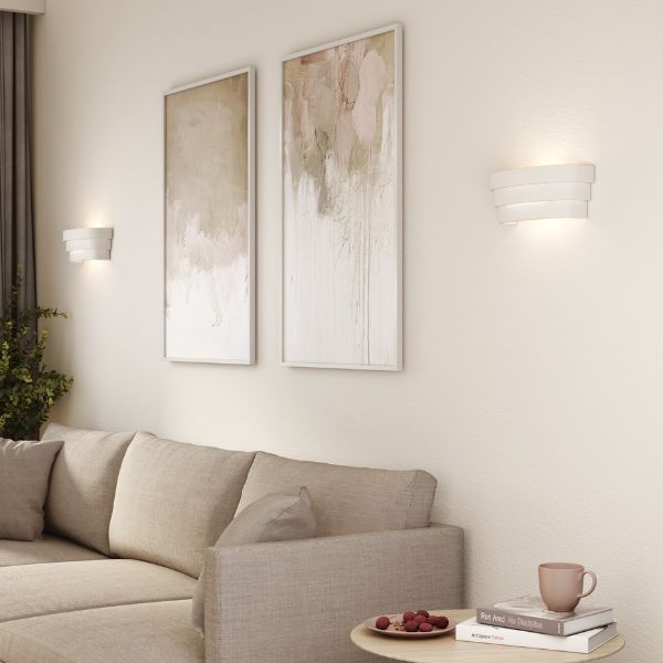 Ceramiczny kinkiet Amas 320 w białym kolorze