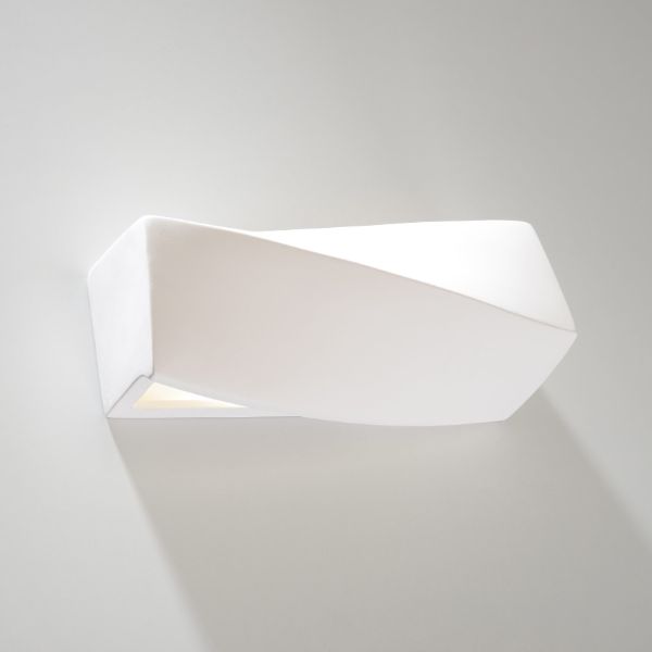Ceramiczny kinkiet Sigma Mini w białym kolorze