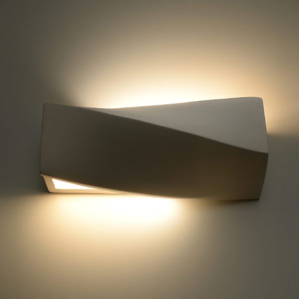 Ceramiczny kinkiet Sigma Mini w białym kolorze