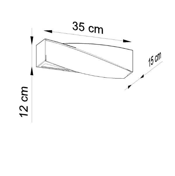 Ceramiczny kinkiet Sigma Mini w białym kolorze