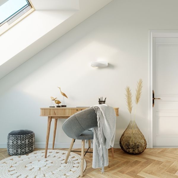 Ceramiczny kinkiet Sigma Mini w białym kolorze