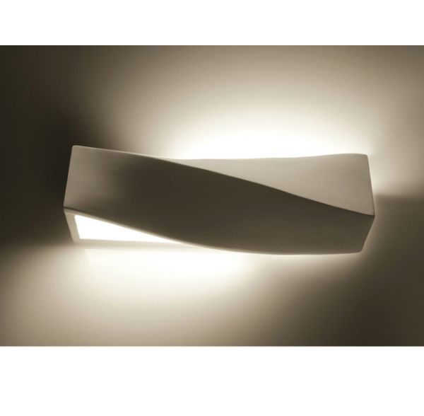 Ceramiczny kinkiet Sigma w kolorze białym