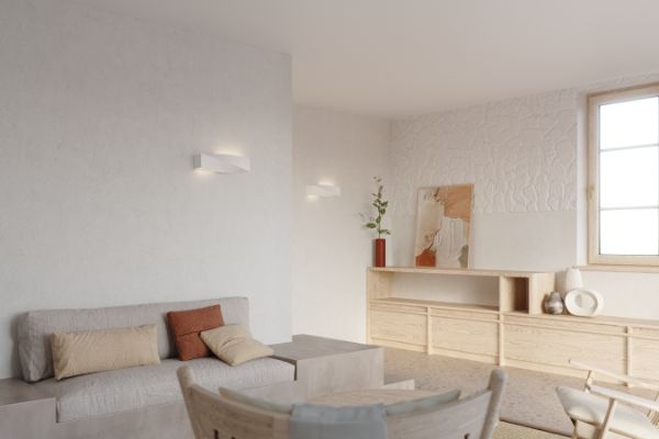 Ceramiczny kinkiet Sigma w kolorze białym