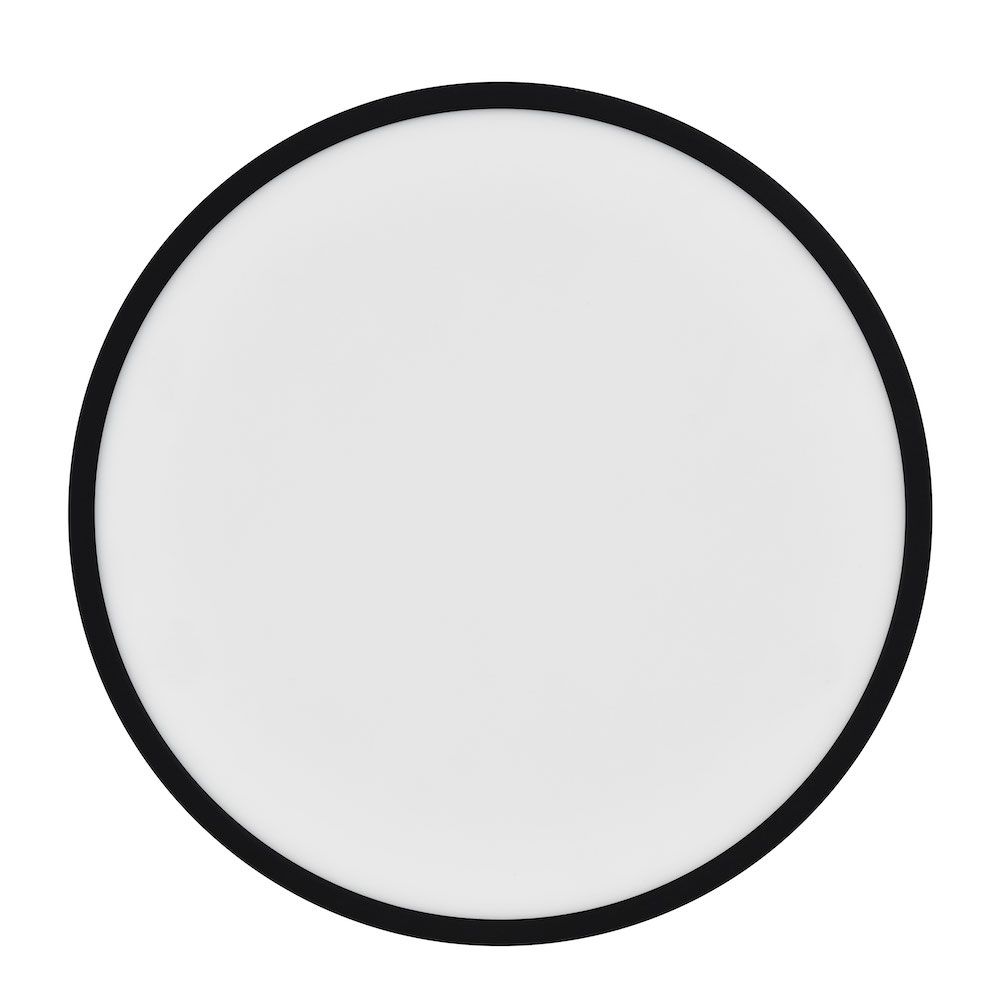 Czarna, duża lampa sufitowa Oja Smart 60