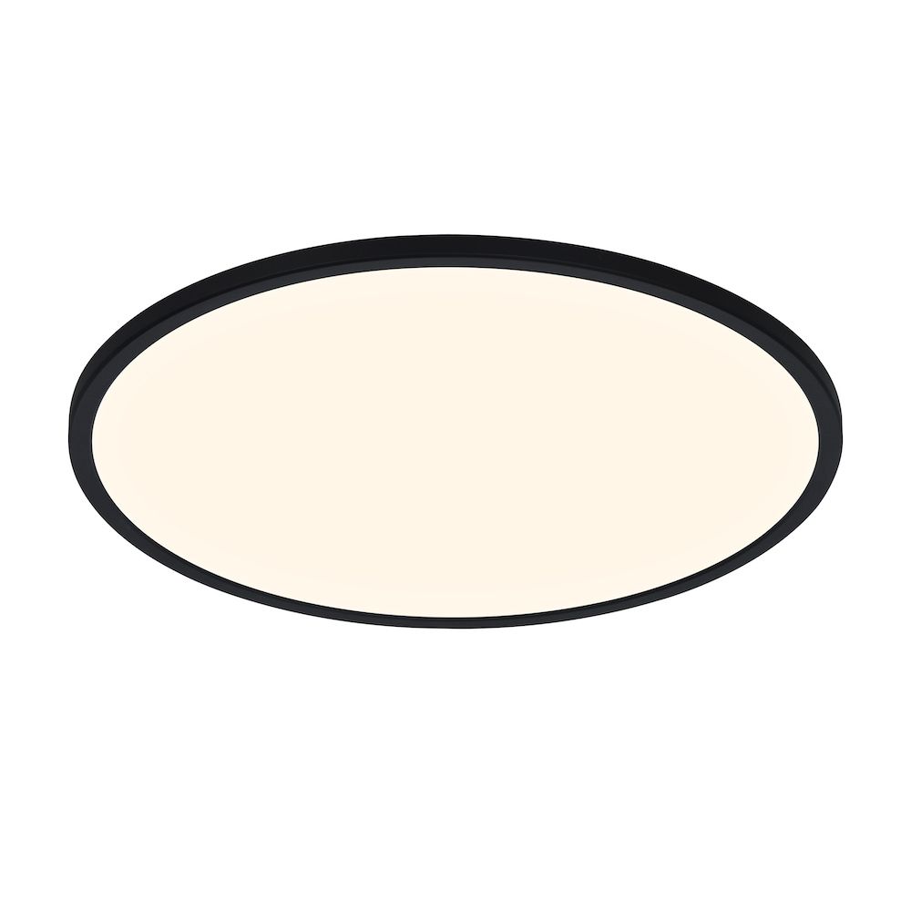 Czarna, duża lampa sufitowa Oja Smart 60