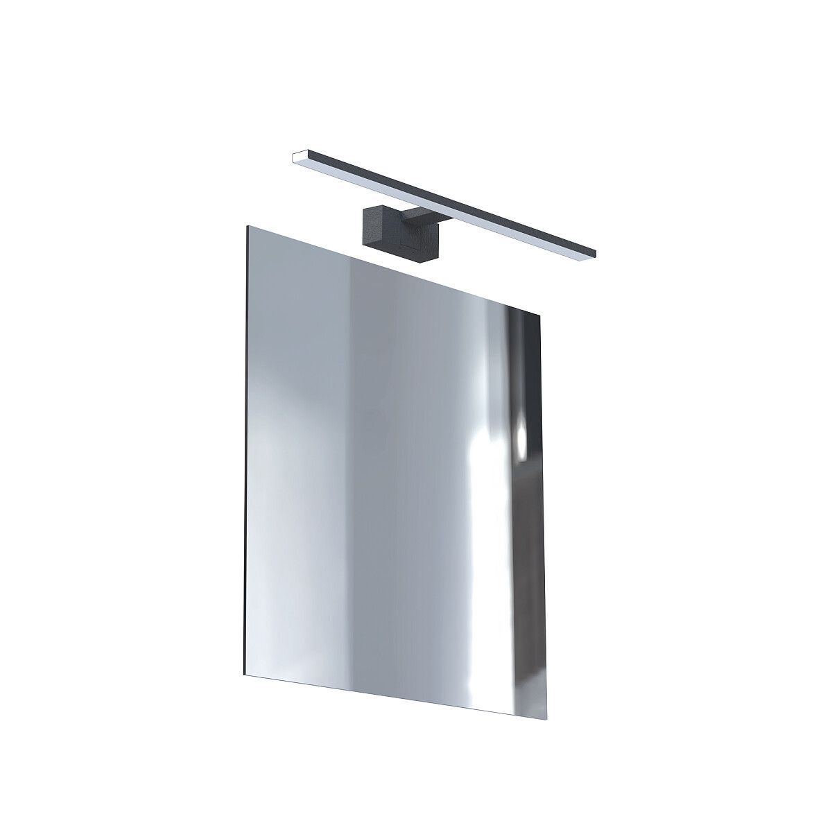 Czarna lampa ścienna Cezanne S, 3000K, IP44