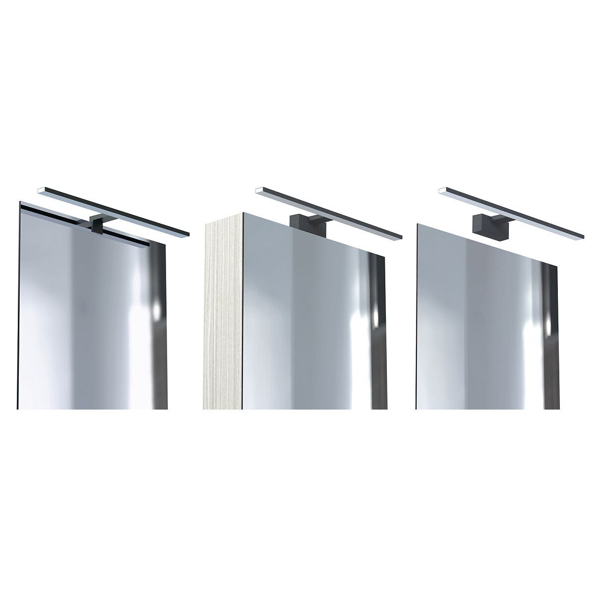 Czarna lampa ścienna Cezanne S, 3000K, IP44