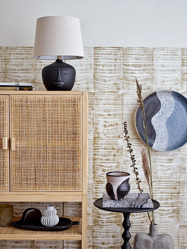 Czarna lampa stołowa Matheo