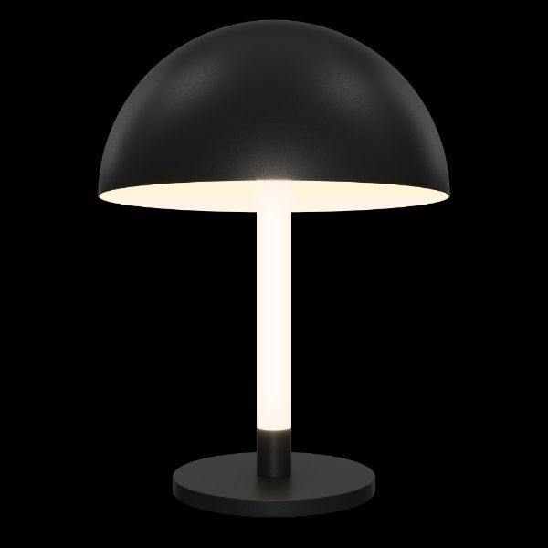 Czarna lampa stołowa Ray z oświetleniem LED