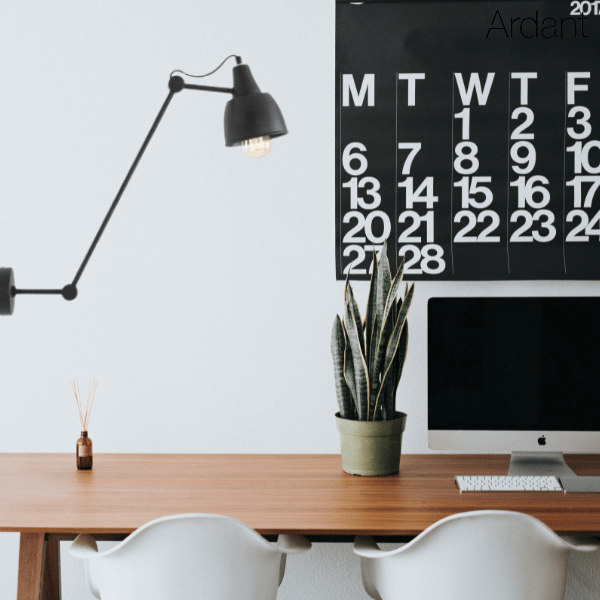 Czarna lampa sufitowa Aida Simply w stylu loft z regulowanym kloszem