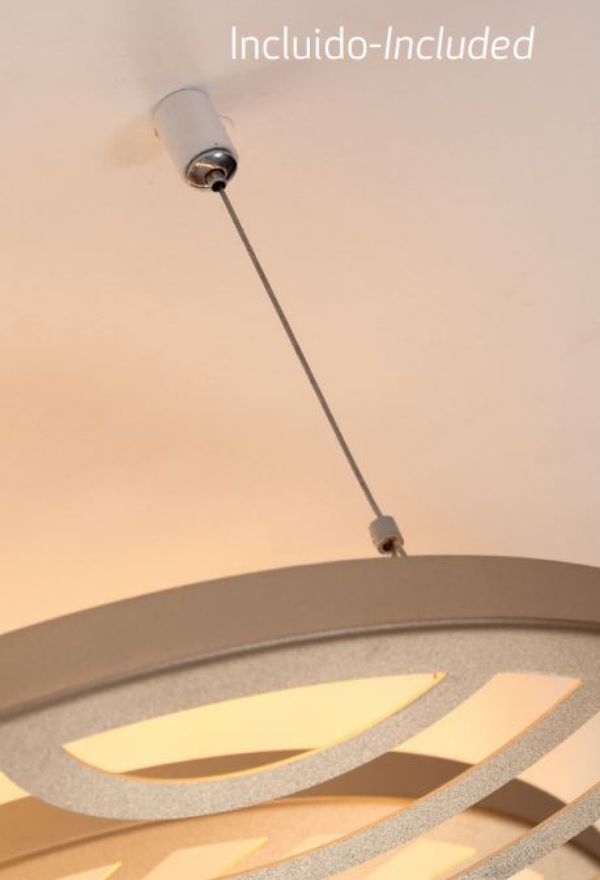 Czarna lampa sufitowa Collage z ażurowymi kloszami i wbudowanym oświetleniem LED