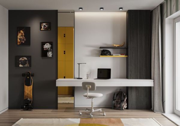 Czarna lampa sufitowa Flea – idealny spot do kuchni