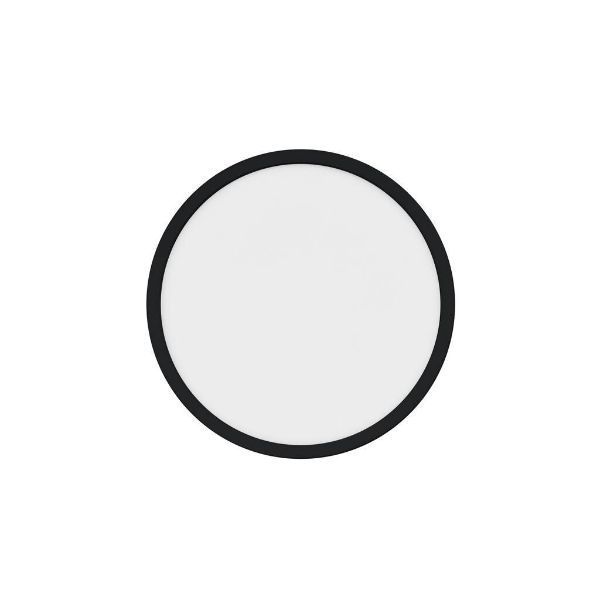 Czarna lampa sufitowa Oja 29 do łazienki z oświetleniem LED, IP54, barwa 3000K/4000K