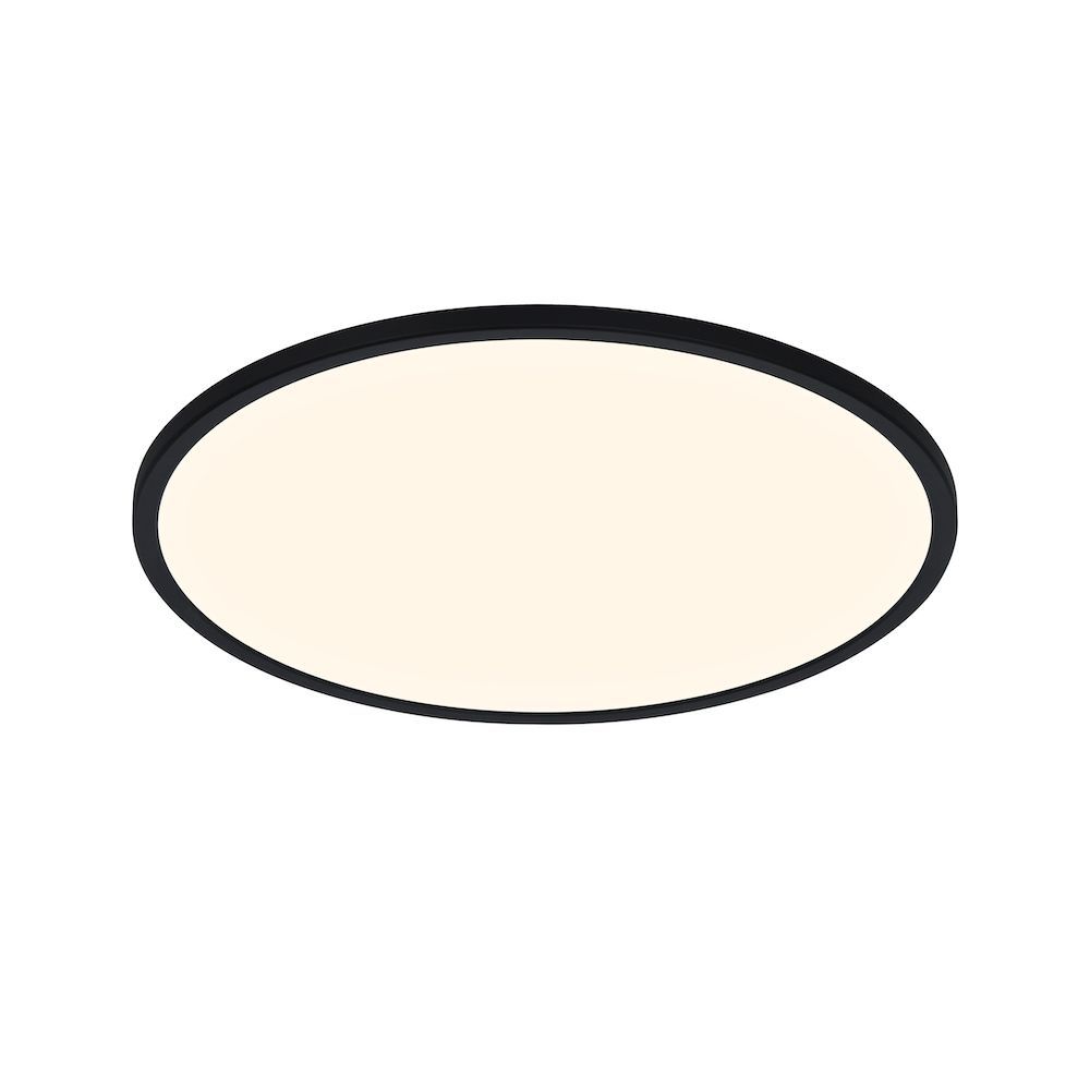 Czarna lampa sufitowa Oja 42, IP20, 3000/4000K