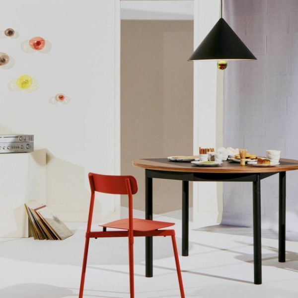 Czarna lampa wisząca Cherry L z wbudowanym oświetleniem LED