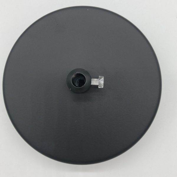 Czarna lampa wisząca Saucer o średnicy 45 cm