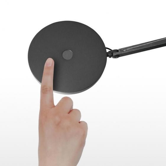 Czarna LED-owa lampa biurkowa Demetra Tavolo z możliwością regulacji