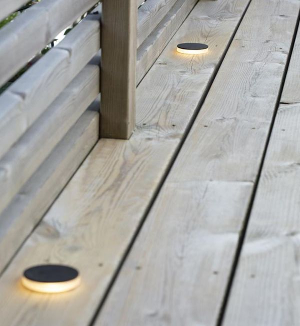 Czarna oprawa wpuszczana Garden 24 - 6 mm, IP44