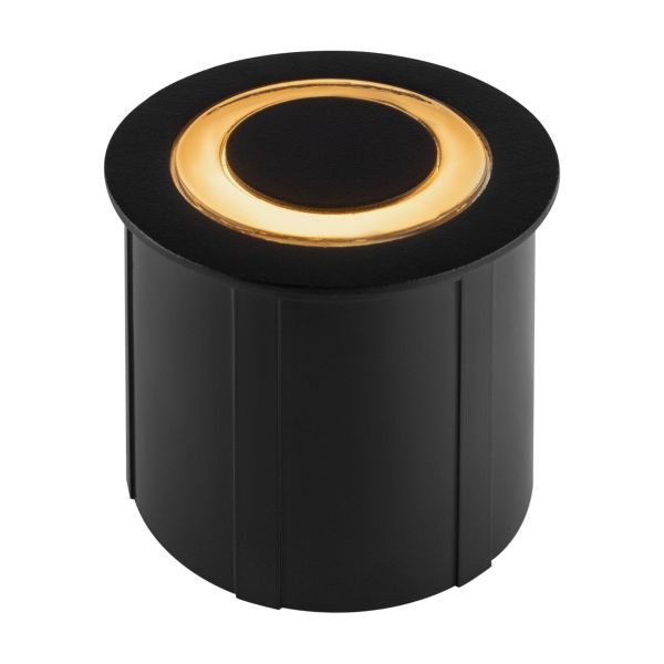 Czarna oprawa wpuszczana Limo LED o klasie szczelności IP65