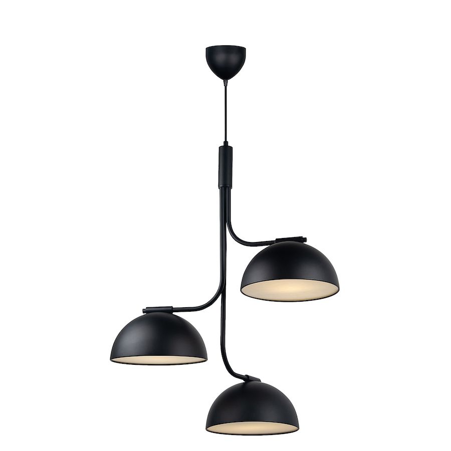 Czarna pionowa lampa wisząca Tullio od DFTP