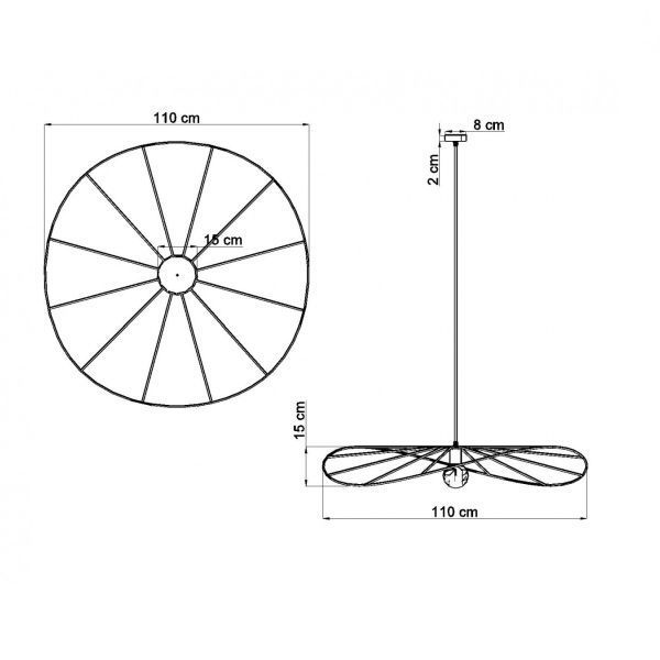 Czarna wisząca lampa Eskola z kloszem z drutu
