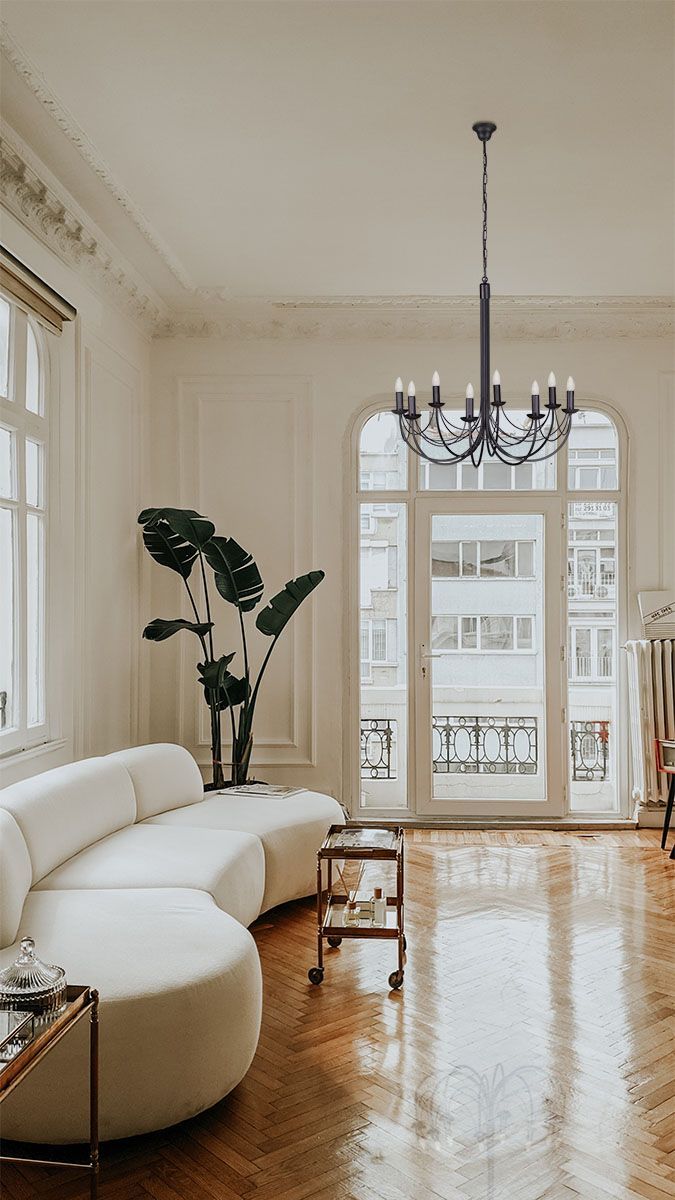 Czarna, wisząca lampa Perseo w dużym rozmiarze