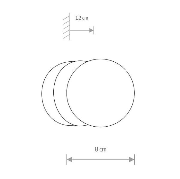 Czarny kinkiet Brazos z szklanym kloszem i klasą szczelności IP44