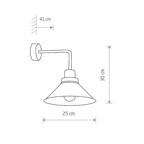 Czarny kinkiet Craft w stylu retro