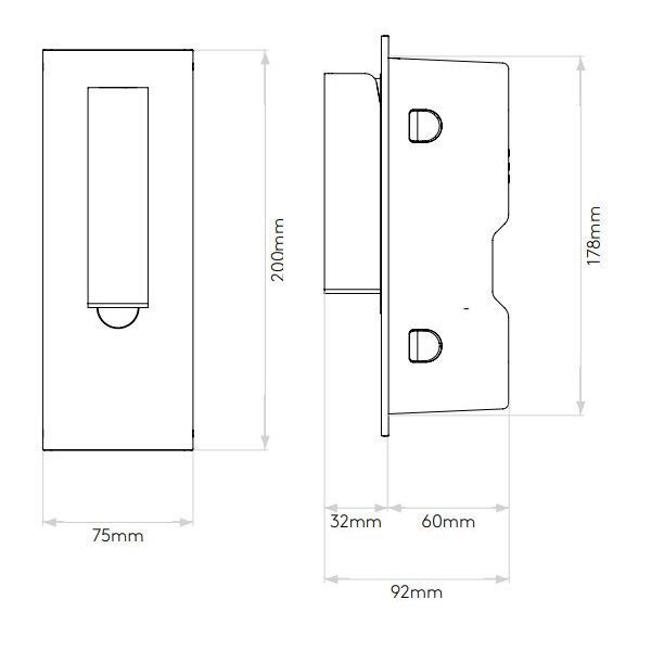Czarny kinkiet Fuse 3 z oświetleniem LED idealny do czytania