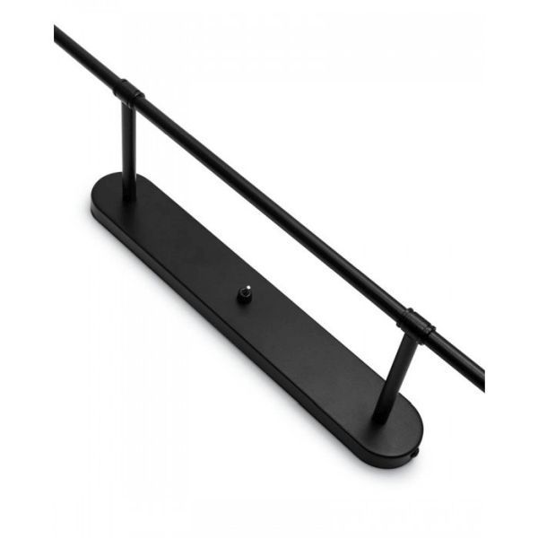 Czarny kinkiet Tablo – oświetlenie z wbudowaną półką