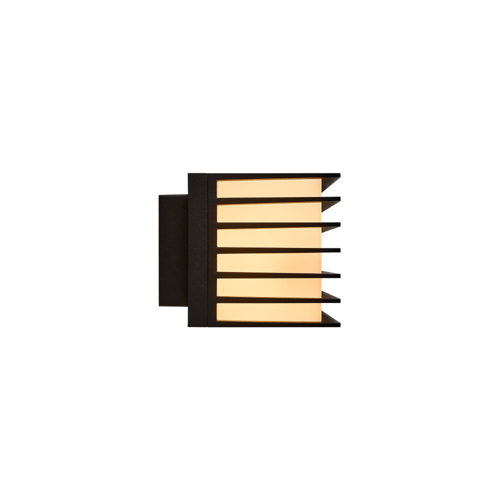 Czarny, podłużny kinkiet Fluctus 28 o klasie szczelności IP44