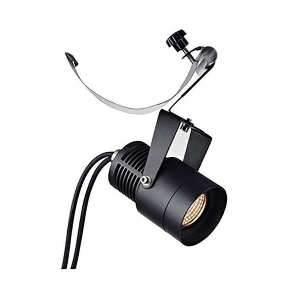 Czarny reflektor ogrodowy Garden 24, 9W LED, wodoodporny IP44