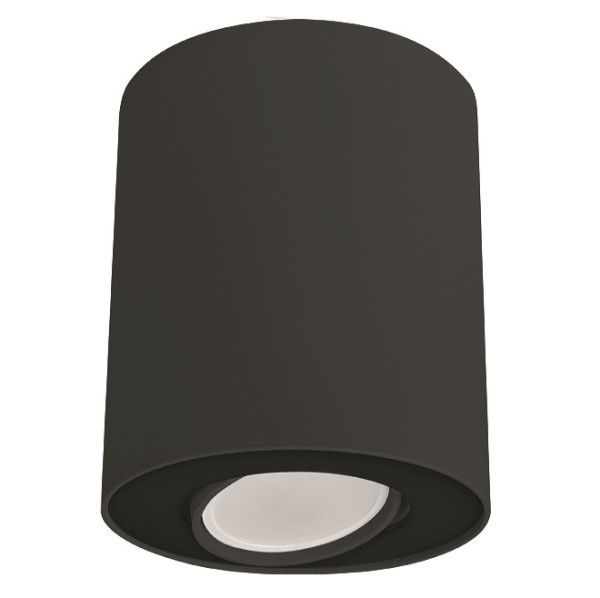 Czarny sufitowy spot Set z możliwością regulacji głowicy