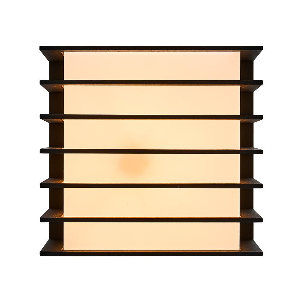 Czarny zewnętrzny kinkiet Fluctus 13 o klasie szczelności IP44