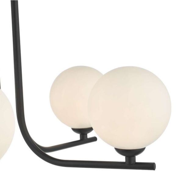 Czarny żyrandol do salonu Cradle 5 - Modern