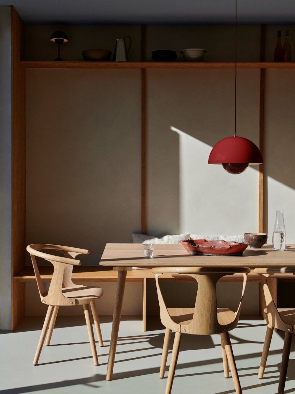 Czerwona wisząca lampa Flowerpot VP7 o średnicy 37 cm