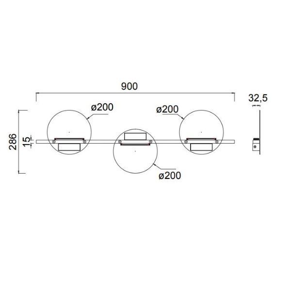 lumigo dlugi kinkiet eris bialy 3 kola led 2