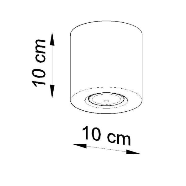Drewniany spot sufitowy Orbis do skandynawskiej kuchni