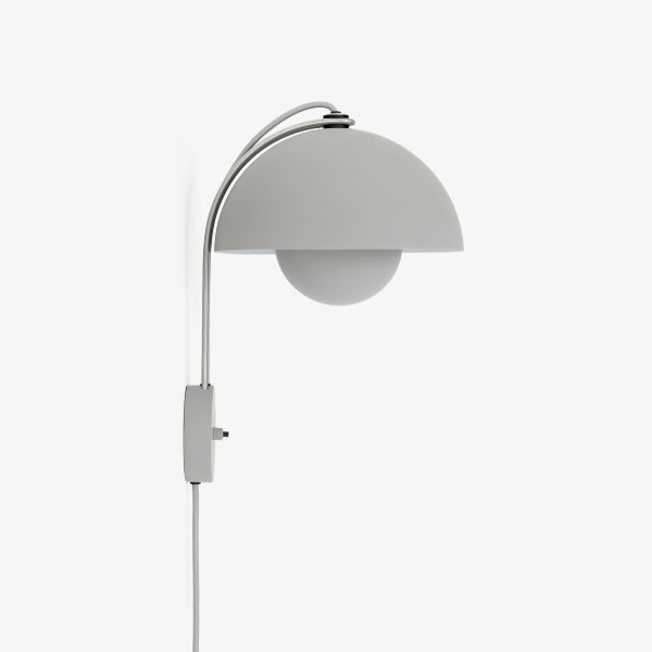 Duński kinkiet Flowerpot WP8 w matowym szarym kolorze