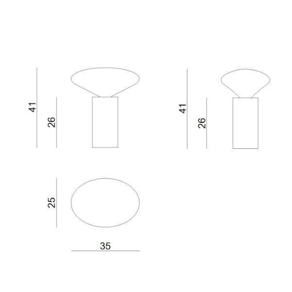 Duża oliwkowa lampa stołowa Cocoon w naturalnym stylu