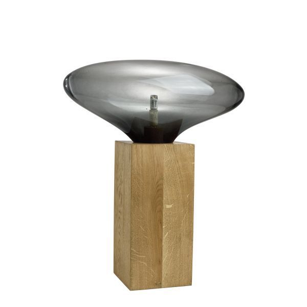 Duża szara lampa stołowa Cocoon