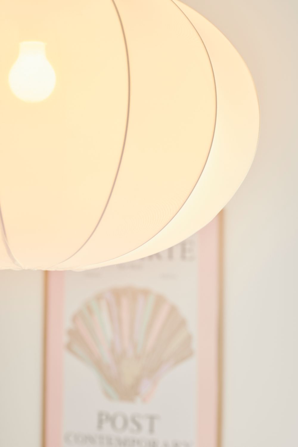 Duży biały lampion wiszący Aeron 60