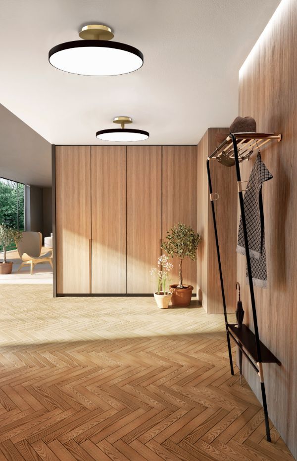 Duży czarny plafon Asteria Up L o średnicy 60 cm