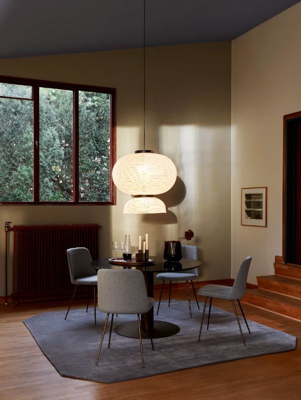 Duży lampion wiszący Formakami JH5 inspirowany stylem japandi