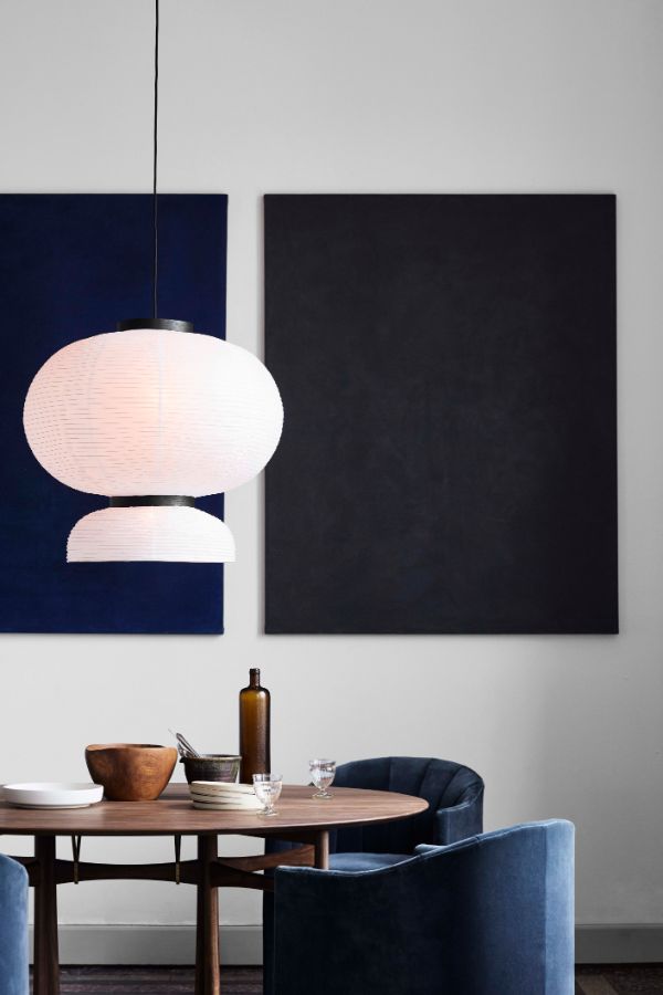 Duży lampion wiszący Formakami JH5 inspirowany stylem japandi